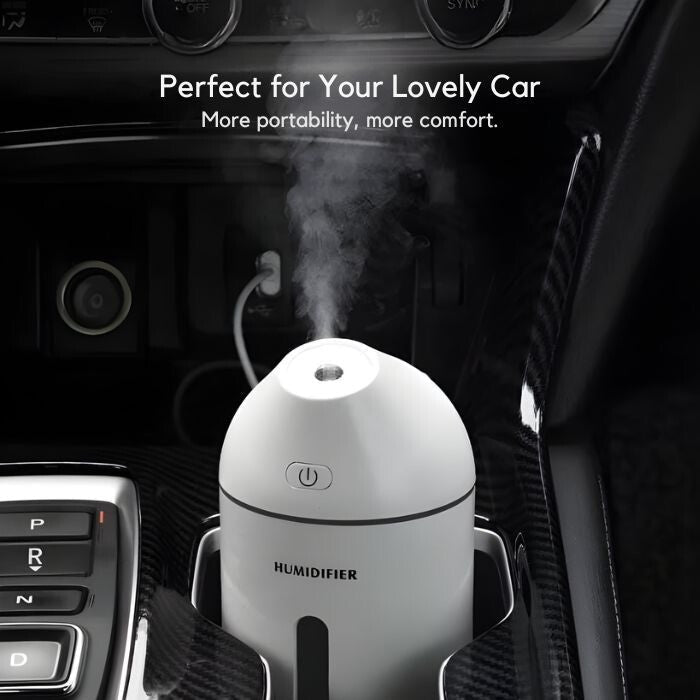 Homasy Hordozható Mini Párásító, 320 ml - es (Fehér) - BShopy