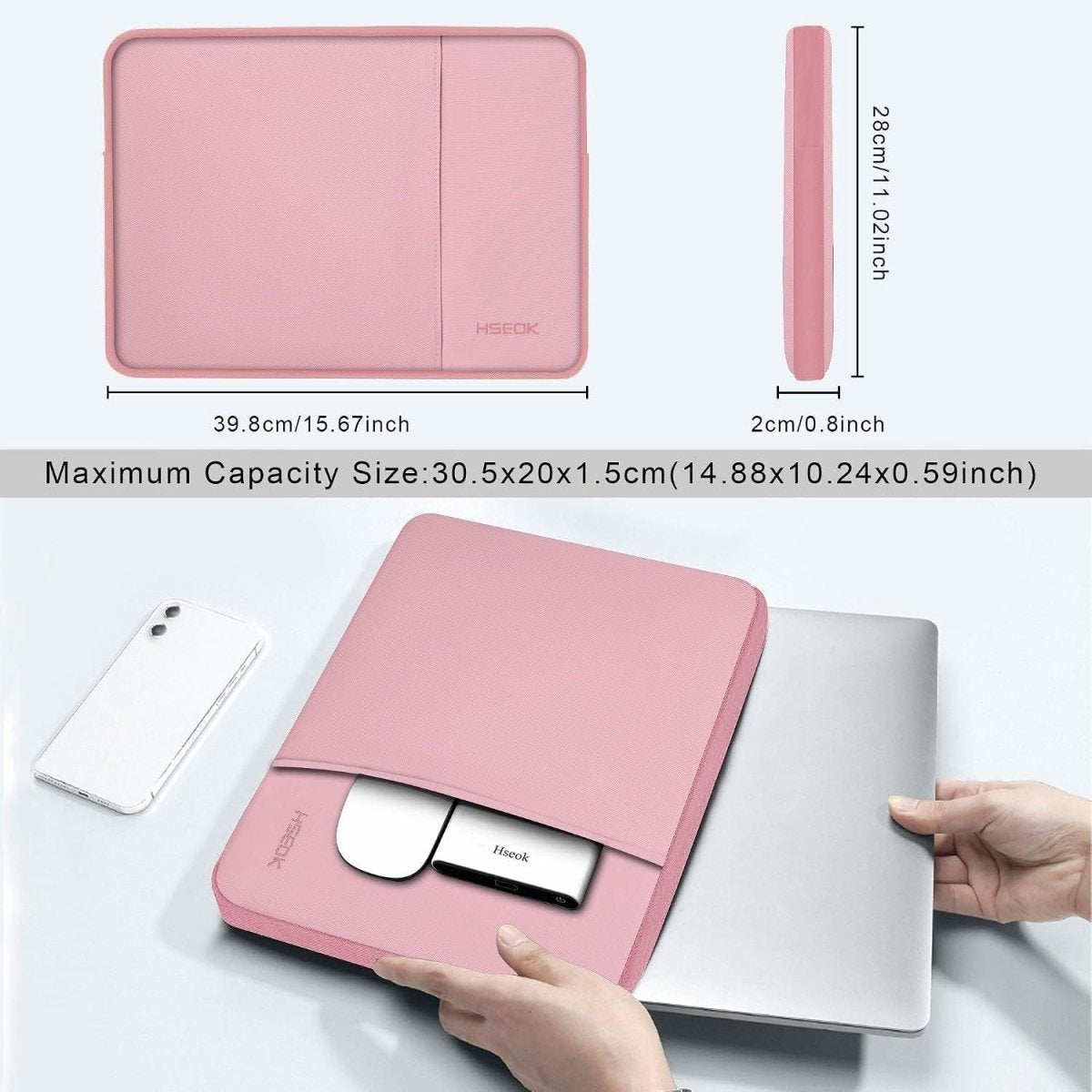 Hseok Laptop Táska (Rózsaszín)-BShopy