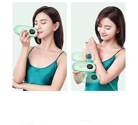 IPL Otthoni Szőrtelenítő - Türkizzöld/Bronz, 999 999 villanás, 5 fokozat - BShopy