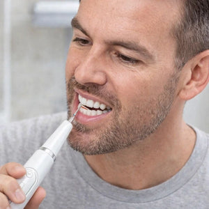 IPX8 Ultrahangos Elektromos Fogkőeltávolító Készülék – Vízálló, 5 Fokozat, LED Kijelző, Cserélhető Fejekkel - BShopy