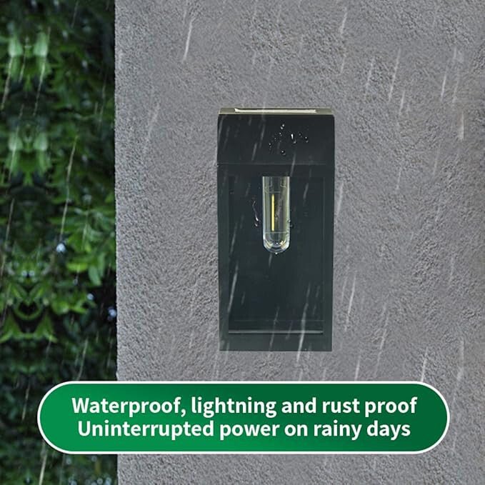 JeeYee Kültéri Napelemes Fali Lámpa - 2 db, Energiatakarékos Világítás - BShopy