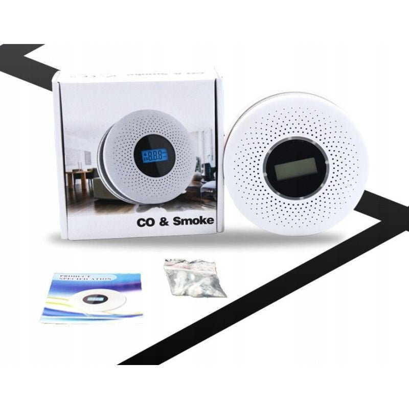 JKD 512COM Szén - Monoxid és Füstérzékelő LCD Kijelzővel, 85 dB Hangriasztással - 2 db - BShopy06977547960583_4