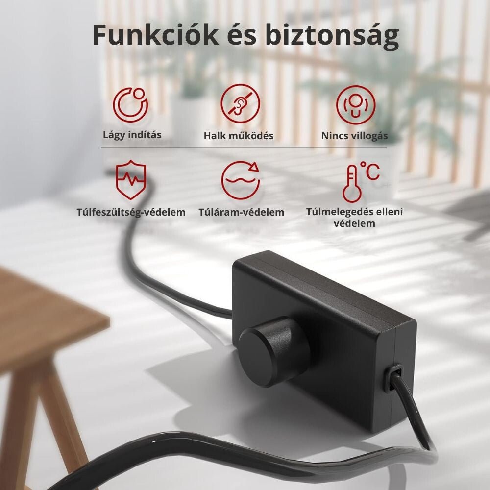 Kábelre Szerelhető LED Fényerőszabályzó (1–50W) – Dimmelhető LED és Halogén Lámpákhoz - BShopyX001G2DRPJ_5