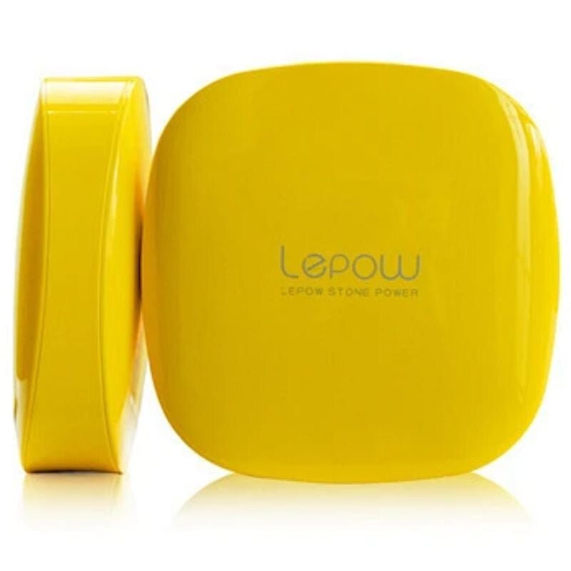 Lepow Moonstone Hordozható Akkumulátor - 3000 mAh, Sárga Powerbank, Kompakt USB Töltő - BShopy