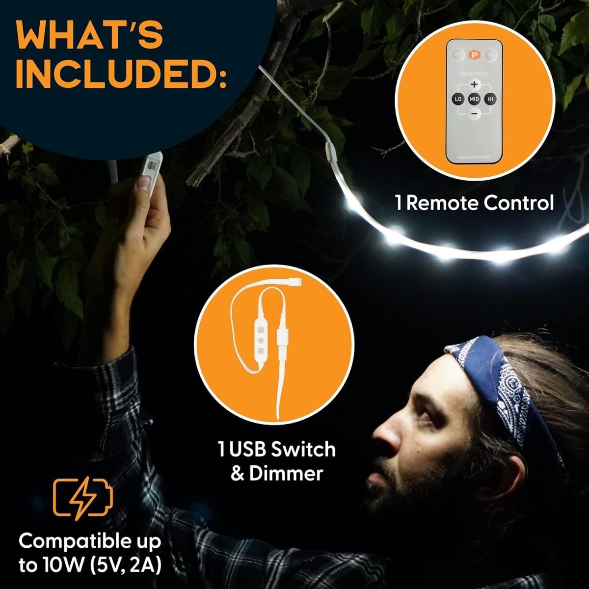 Luminoodle USB LED vezérlő és vezeték nélküli RF távirányító – Univerzális világításvezérlés - BShopy