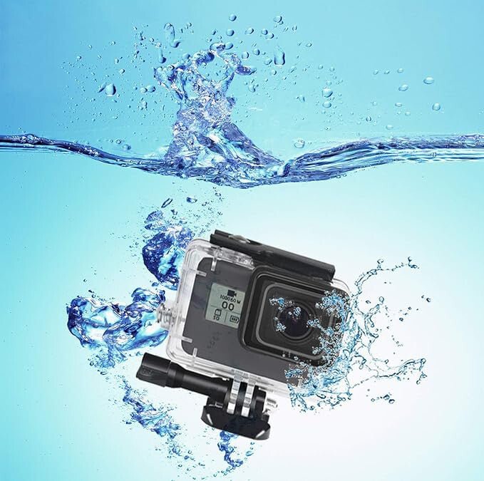 Lupholue GoPro Vízálló Átlátszó Tok 50 m - ig - Piros Szűrős Búvártok Víz Alatti Felvételekhez - BShopy