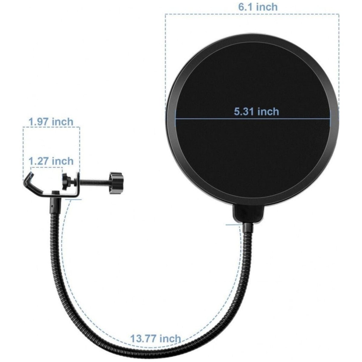 Mikrofon Popszűrő Blue Yeti és Más Mikrofonokhoz - Zajcsökkentő Szűrő - BShopy
