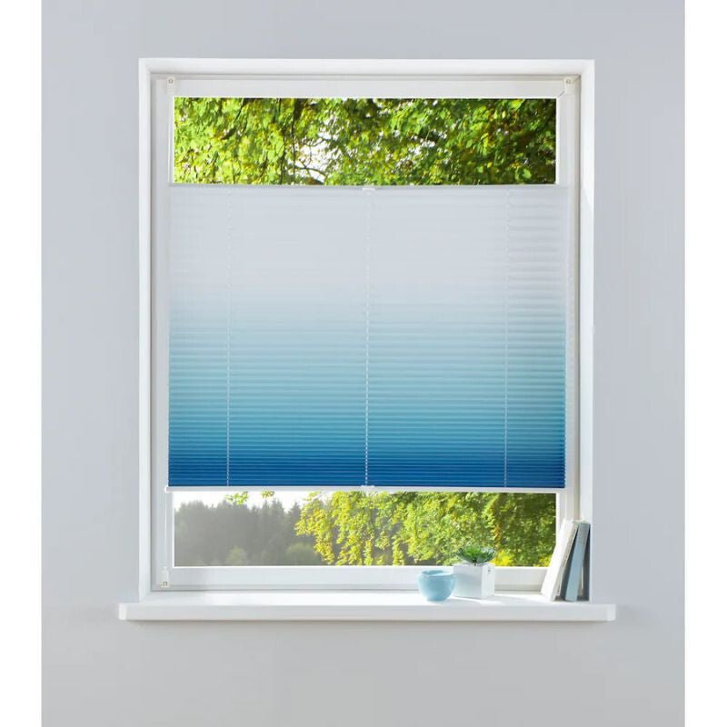 My Home „Ombré” Pliszé 110 x 130 cm, Kék - Fehér - BShopy6952540691559_0