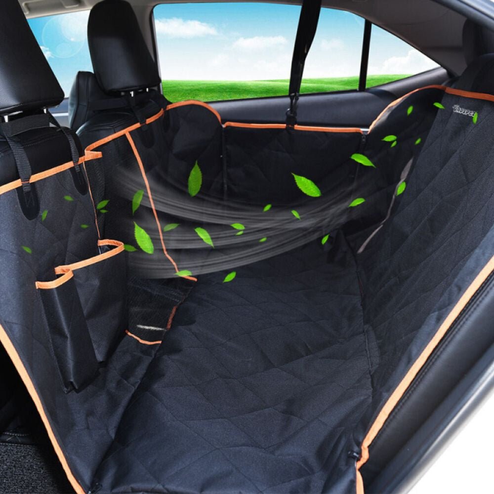 Nagy Teherbírású Hátsóülés Védőhuzat Vízálló és Karcálló, Fekete 137 x 147 cm - BShopyB07DQFM7ZT_0