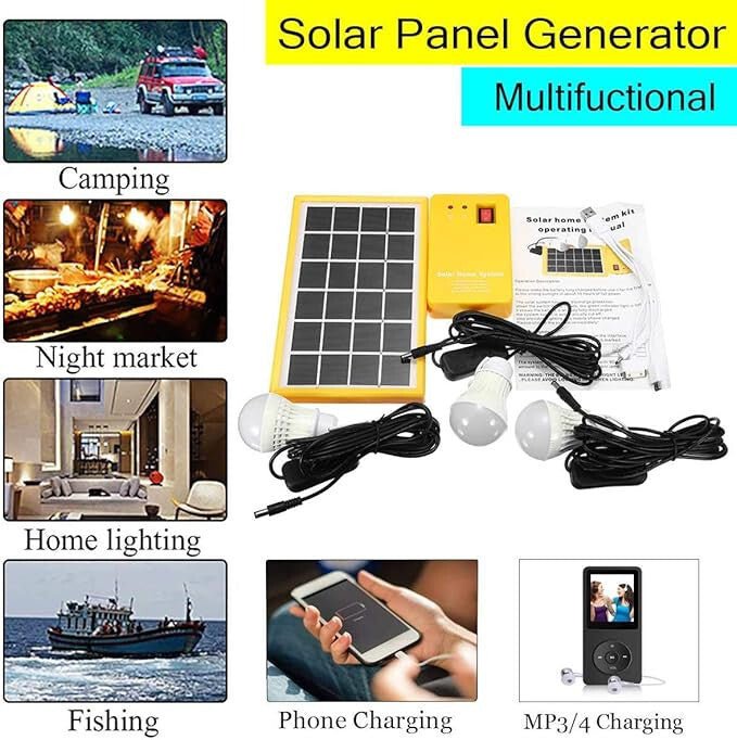 Napelemes Töltő 7V 3W Vezérlőkábellel - Hordozható Mini Solar Panel - BShopy