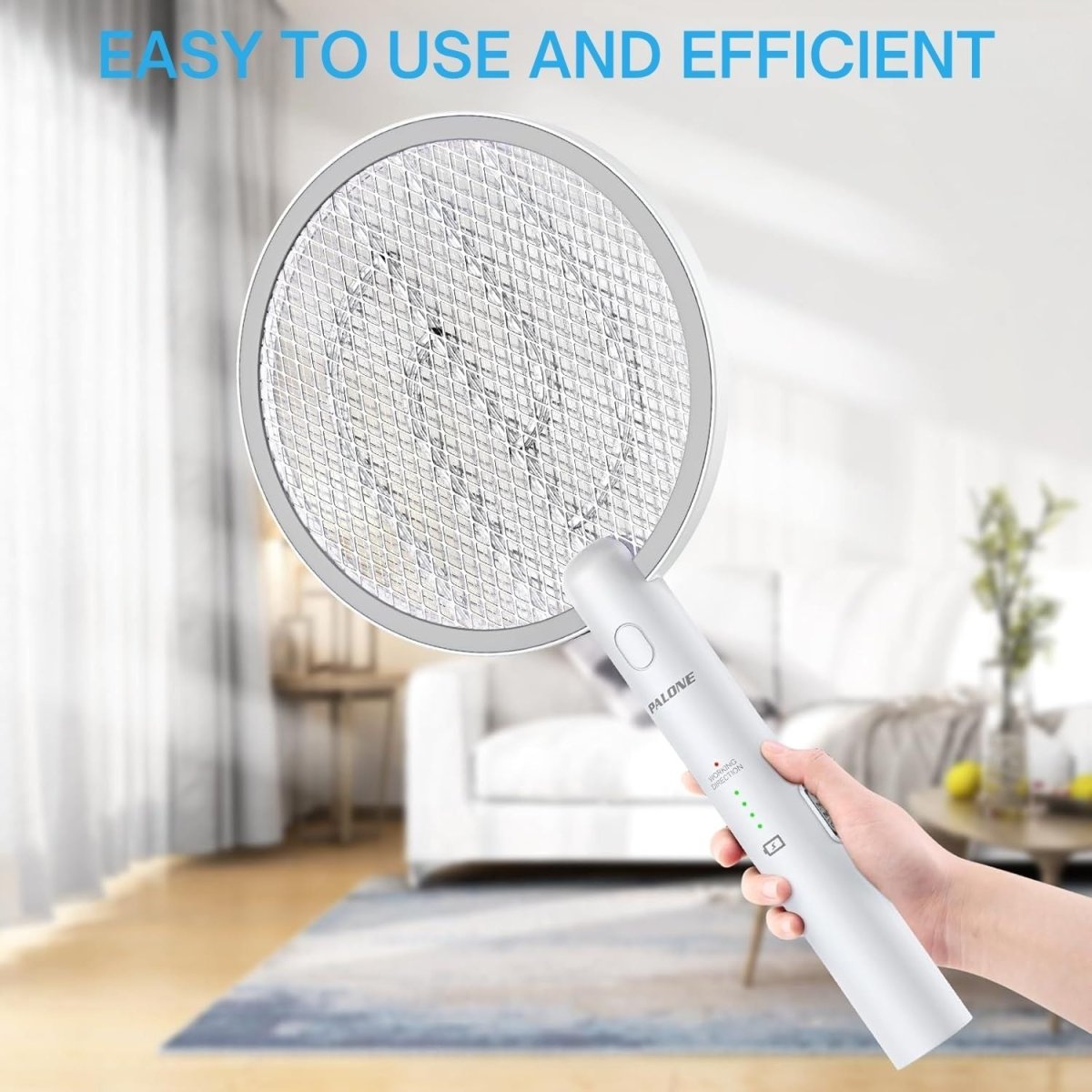 PALONE Elektromos Szúnyog- és Légycsapó – 2 db, USB-C Tölthető UV Rovarcsapó, 3000 V, 1200 mAh-BShopy