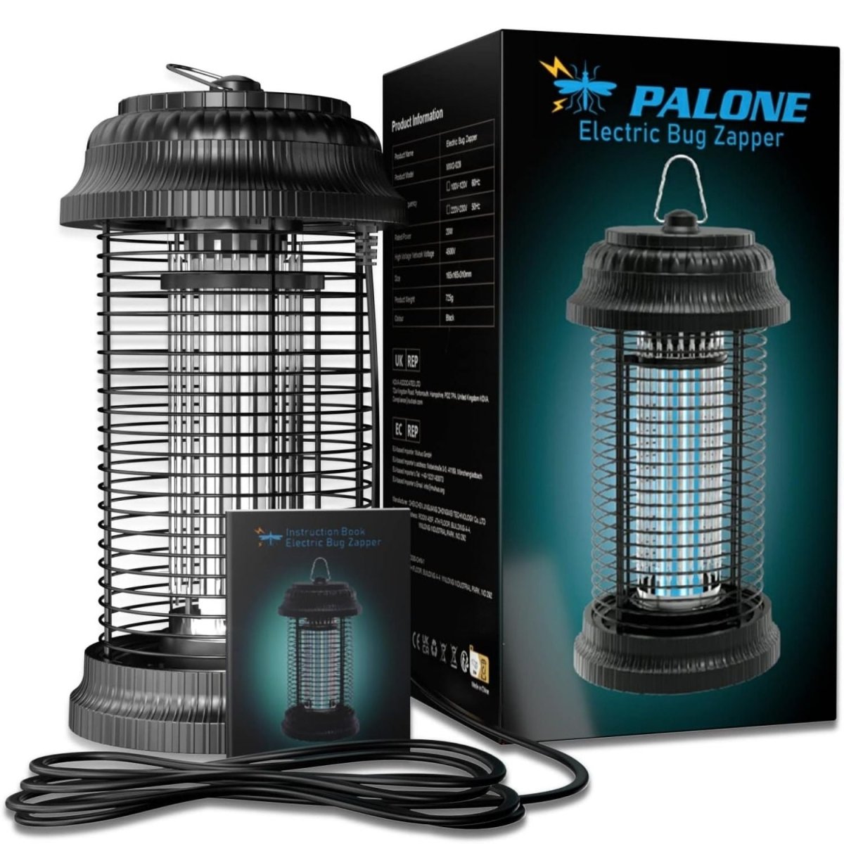 Palone MWS-028 Elektromos UV Rovarcsapda - Szúnyogirtó Lámpa, 20W, 4500V-BShopy