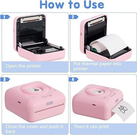 PeriPage Mini Hordozható A6 Fotónyomtató (Türkizkék) - BShopy