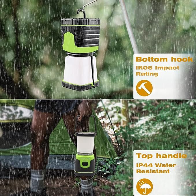 Pngos Zöld LED Hordozható Kempinglámpa Akkumulátorral - 10 LED - BShopy