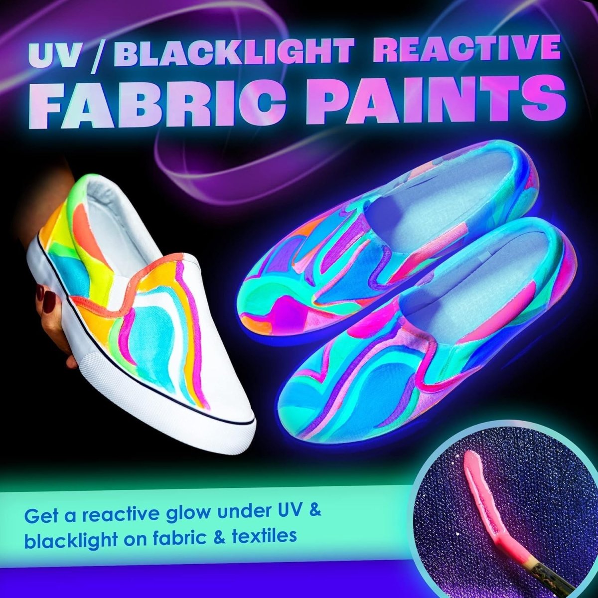 Prémium Fedő Textilfesték Készlet 8x20ml – Választható: Klasszikus, Neon Vagy Foszforeszkáló - BShopy