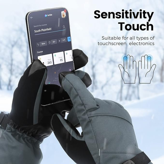 Sefzone Érintőképernyős Síkesztyű L - Uniszex, Meleg és Kényelmes - BShopyG5572 - POA9899944_3