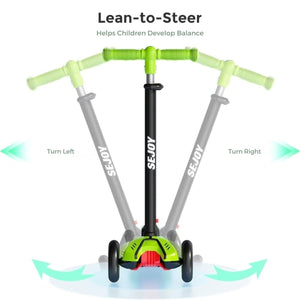 SEJOY 3 Kerekű Gyermek Roller – Állítható Kormánnyal, Hátsó Lábfékkel-BShopy