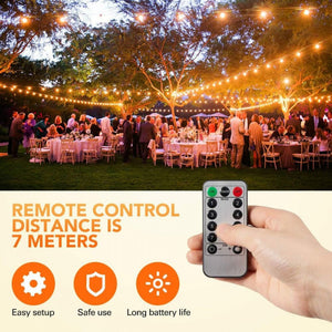 SUNNEST LED Fényfüzér – Melegfehér Beltérre és Kültérre - BShopy