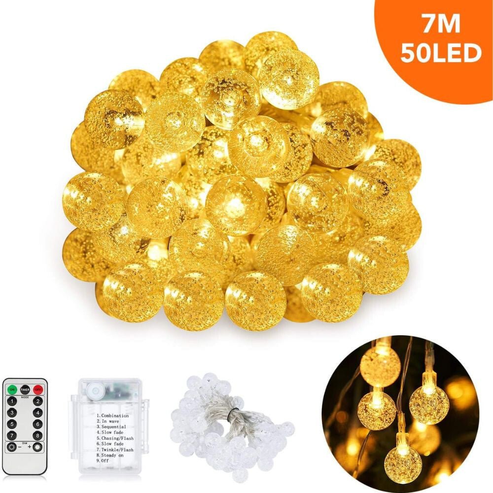 SUNNEST LED Fényfüzér – Melegfehér Beltérre és Kültérre - BShopy