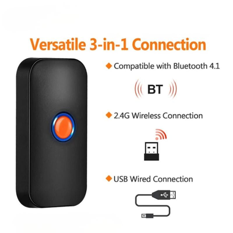 Tera 1100 Hordozható Vonalkódolvasó – 1D/2D, QR - Kód, USB, Bluetooth, Vezeték Nélküli - BShopy