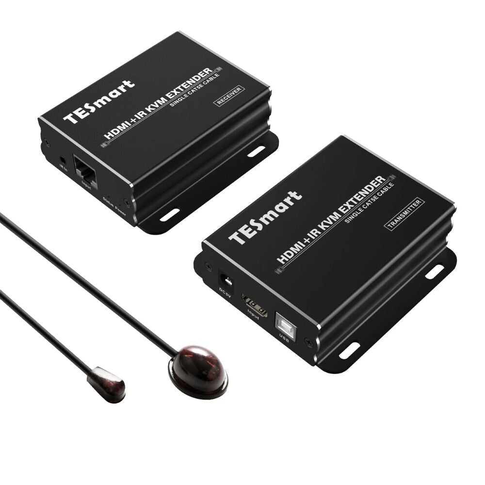 TESmart HDMI KVM Extender CAT5e/6 Kábellel – Full HD 1080p@60Hz, 50 m, IR Pass - through - BShopy