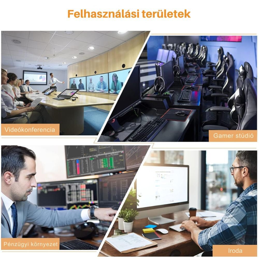 TESmart KVM Switch DisplayPort 4K 60Hz – 2 számítógéphez - BShopy2 PC 1 monitor4K@60HzDisplayPort KVMPKS0201A10 - EURD_5