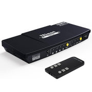 TESmart UHD HDMI Prepínač – 4x1 (4 Vstupy 1 Výstup), 4K@60Hz, HDR10, Dolby Vision, S/PDIF, CEC, S Audio Výstupom (Čierny)