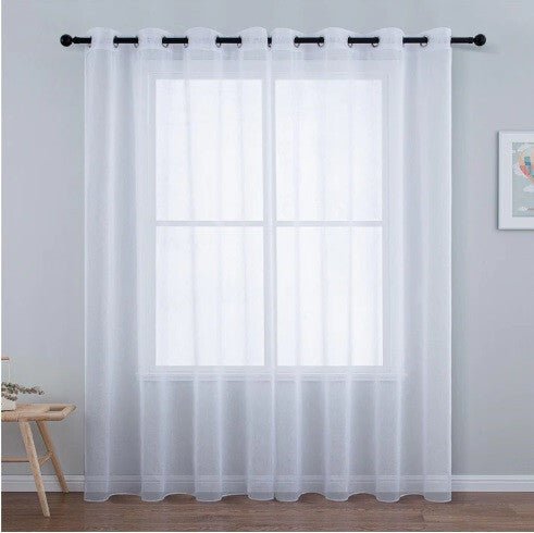 Topfinel Fehér Fényáteresztő Len Hatású Függöny – 2 db, 300×240 cm - BShopy2 db függöny szett300×240 cmfehér függönyX00167WA3J_4