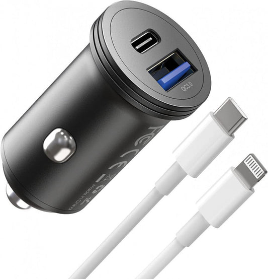 USB - C Autós Töltőadapter - 43W, 2 Portos Gyorstöltő Telefonhoz és Tablethez - BShopy43 W autós USB töltőautós adapter telefonhozautós kiegészítőX001GNFG9X_0
