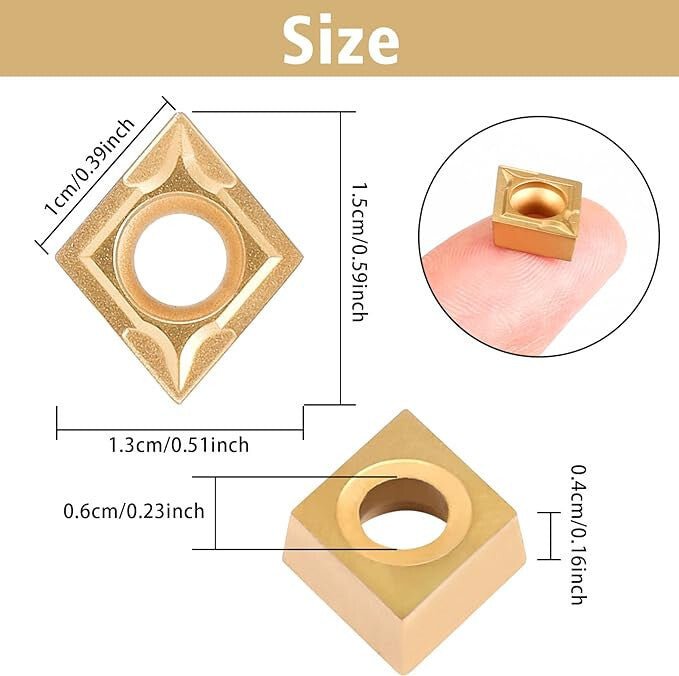 VerRich Esztergakés Készlet - 4 db - os, Acél Esztergálókés Szett - BShopy