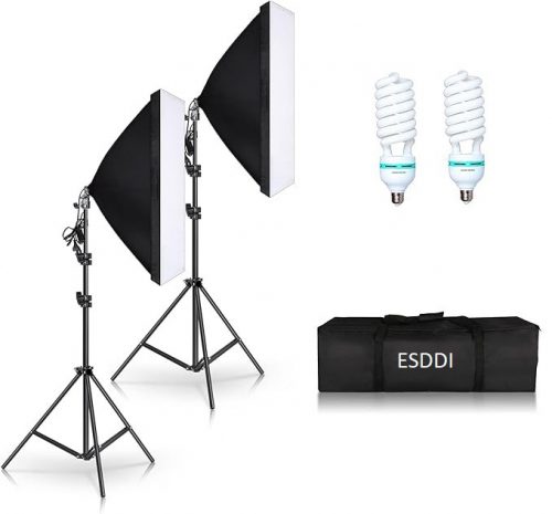 ESDDI PS-025 Softbox Lighting Studio Light Set 50x70cm