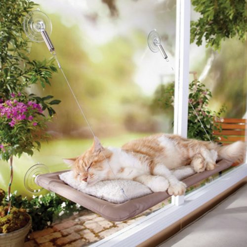 Posteľ pre mačky Bshop namontovateľná na okno