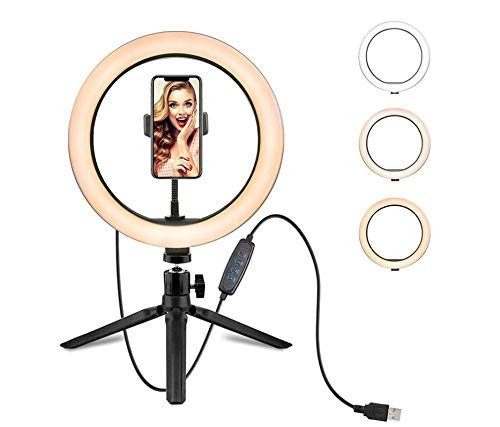 MakeUp&Liven LED kruhové svetlo so stojanom (25 cm)