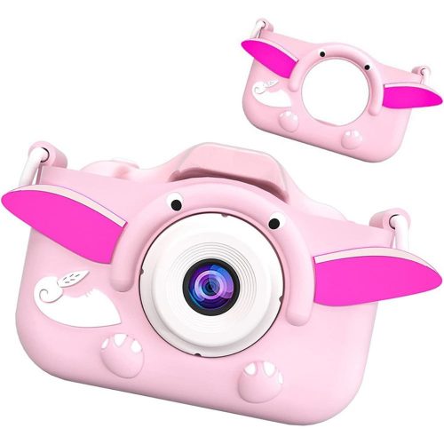 Digitálny fotoaparát Bshop pre deti (ružový, slon)