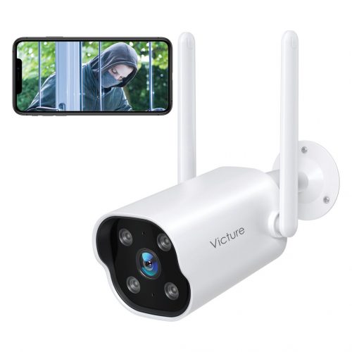 Vonkajšia bezpečnostná kamera Victure PC770 1080P WiFi Smart Home Security odolná voči poveternostným vplyvom s dvojitou anténou