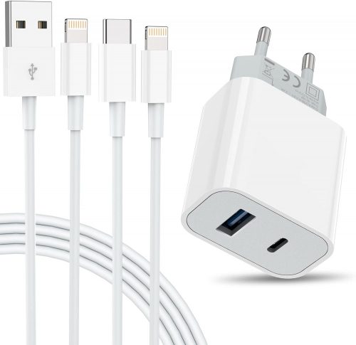 Amoner 32W USB konektor + 20W USB-C nabíjací kábel + 12W USB nabíjací kábel