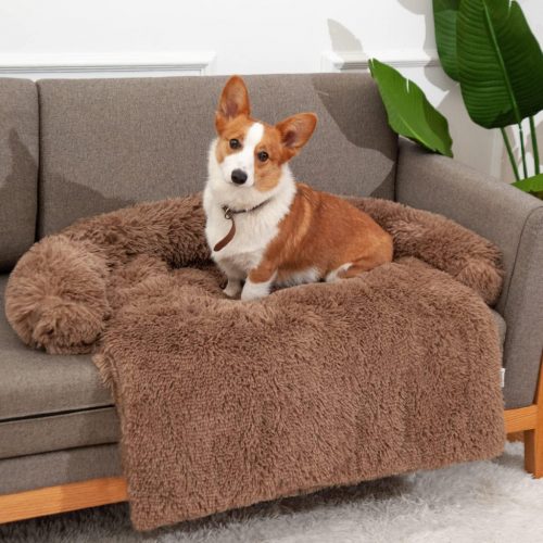 Pes pre malých a stredných psov Jollywoods Sofa Protector Brown S (75x 95x15cm)